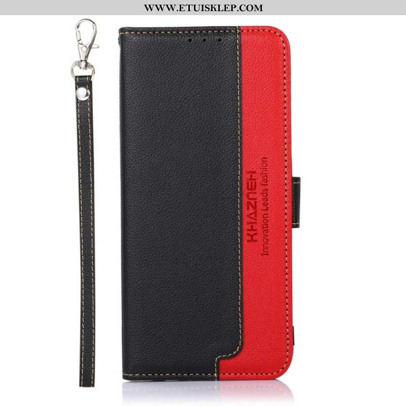 Etui Folio do Poco M4 Pro 5G Rfid Khazneh W Stylu Liczi